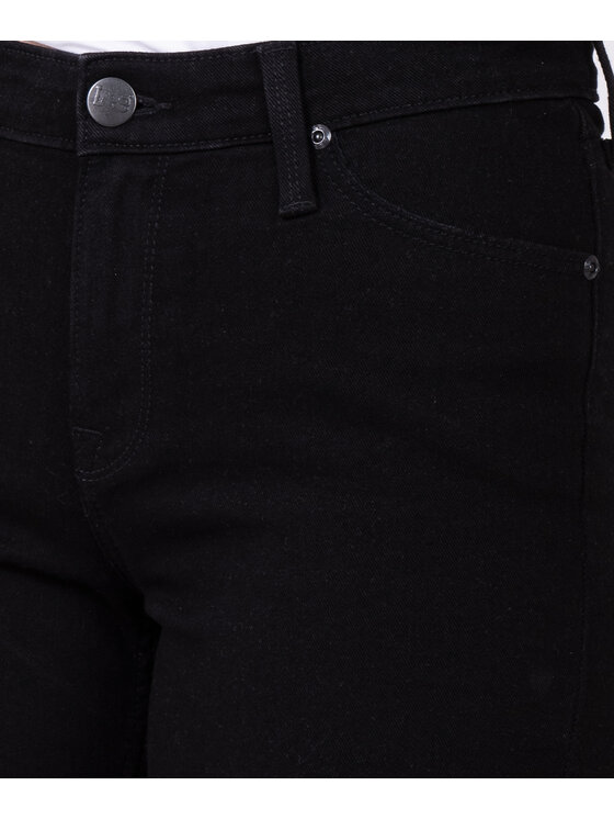 Lee Lee Jeansy 112139764 Czarny Straight Leg