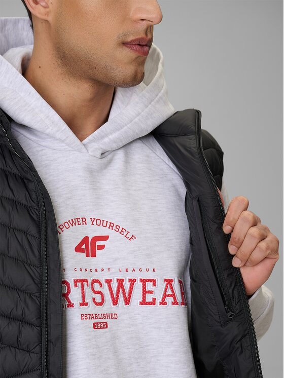 4F 4F Γιλέκο 4FWSS26TVJAM345-20S Μαύρο Regular Fit