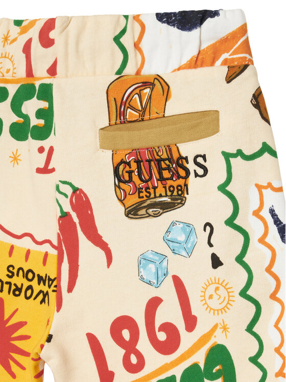 Guess Guess Sportske kratke hlače L6GD09 KA6R4 Šarena Regular Fit