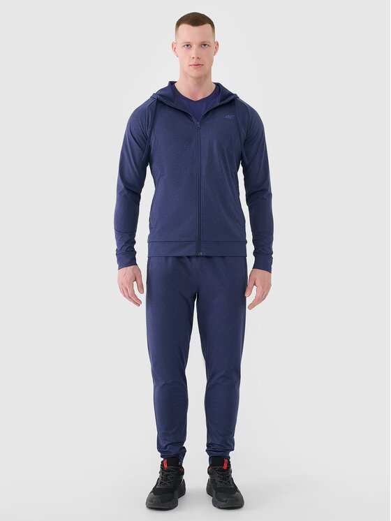 4F 4F Felpa tecnica 4FWSS25TFSWM512-30M Blu scuro Regular Fit