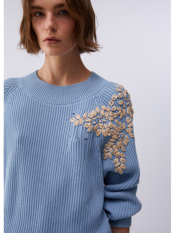 Liu Jo Liu Jo Maglione CA6043MS042C3973 Celeste Regular Fit