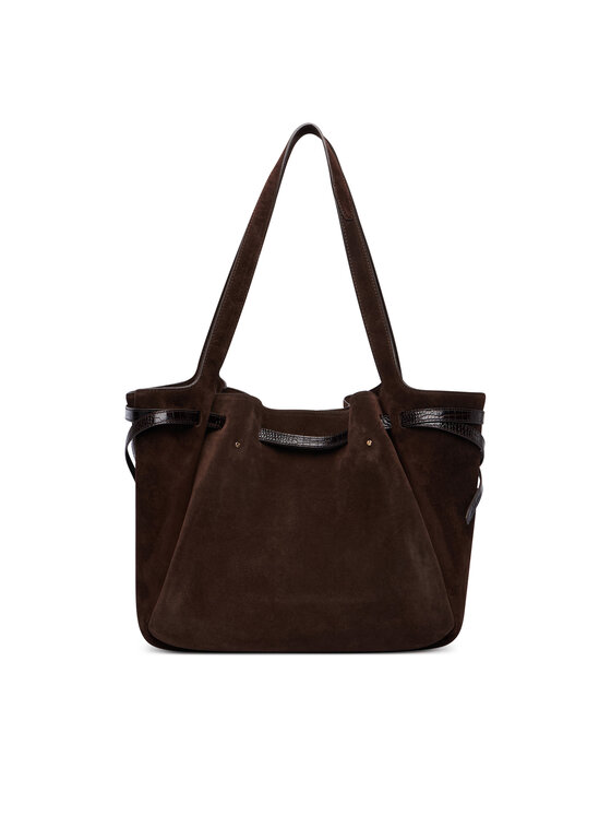 Tory Burch Tory Burch Ročna torba Romy Suede Tote 186348 Rjava