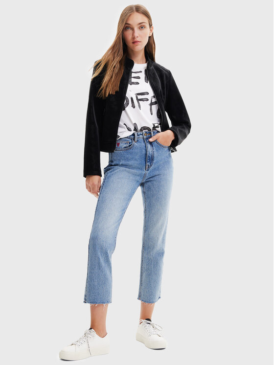 Desigual Desigual Geacă din imitație de piele Las Vegas 22WWEW62 Negru Regular Fit