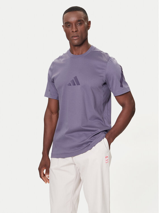 adidas adidas T-Shirt Z.N.E. JW4740 Fioletowy Regular Fit