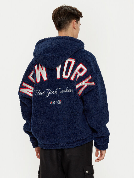 Champion Champion Majica dugih rukava 220455 Tamnoplava Loose Fit