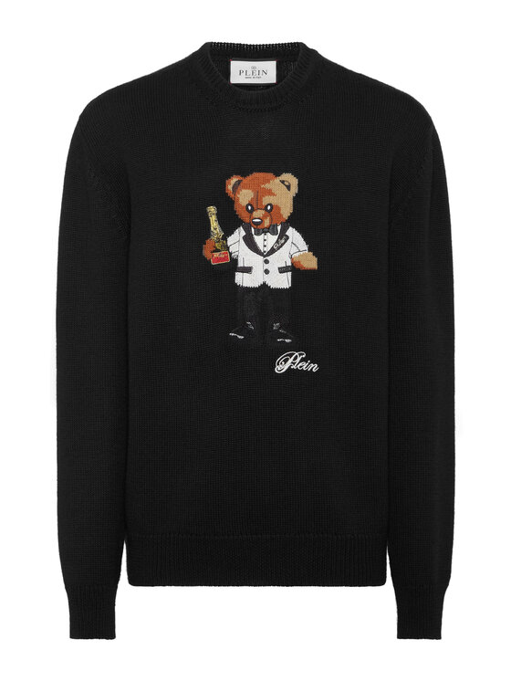 PHILIPP PLEIN PHILIPP PLEIN Sweter 26977 Czarny Regular Fit