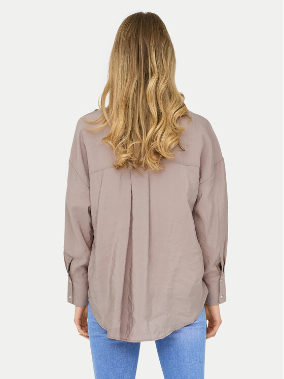 ONLY ONLY Marškiniai Zazima 15272523 Šviesiai smėlinė Regular Fit