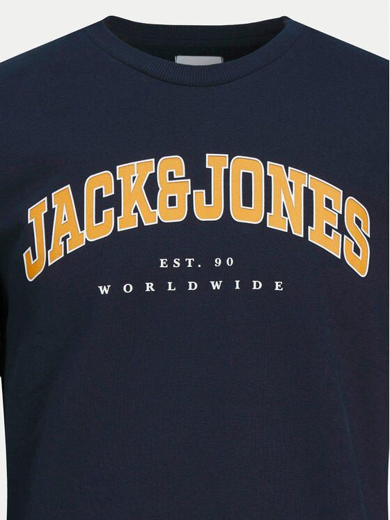 Jack&Jones Junior Jack&Jones Junior Majica dugih rukava Caleb 12258980 Tamnoplava Relaxed Fit