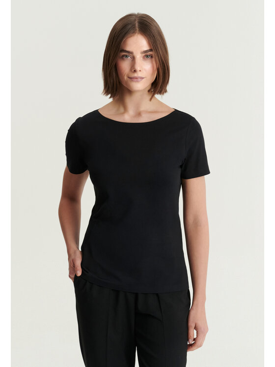 TATUUM TATUUM Bluzka MIKAJA Czarny Classic Fit