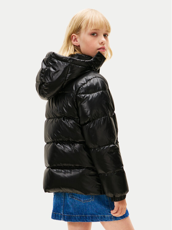 Tommy Hilfiger Tommy Hilfiger Kurtka puchowa Essential KG0KG08758 D Czarny Regular Fit