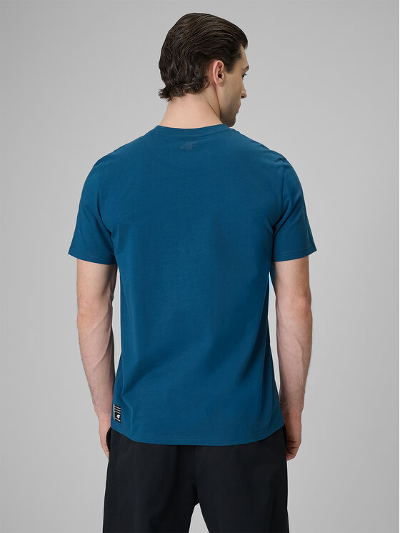 4F 4F T-Shirt COMMERCIAL 3 Turkusowy Regular Fit