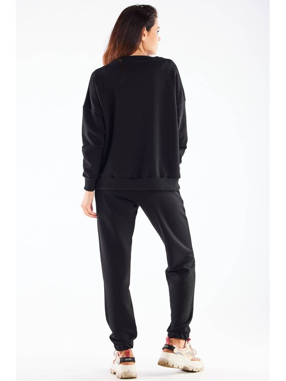 Infinite You Infinite You Mikina M276 Čierna Basic Fit