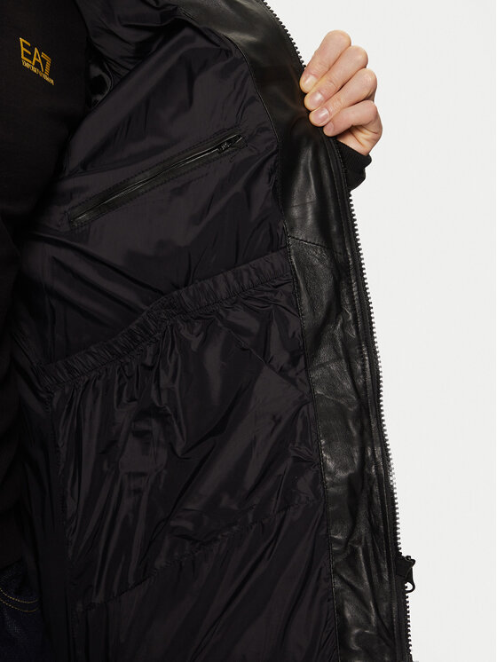Serge Pariente Serge Pariente Lederjacke Vibes Schwarz Regular Fit