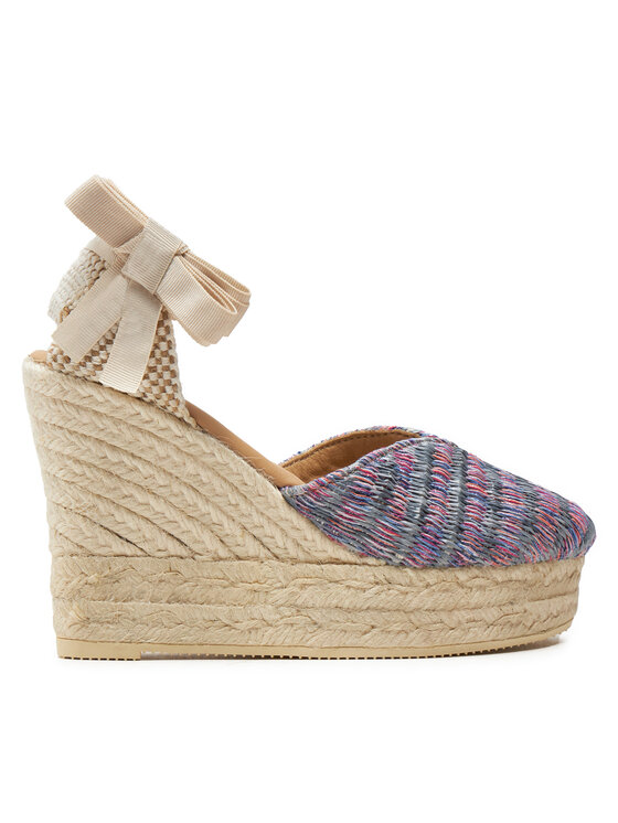 Manebi Espadrile Acapulco Heart-Shaped Wedge Espadrilles G 0.6 WH Roza