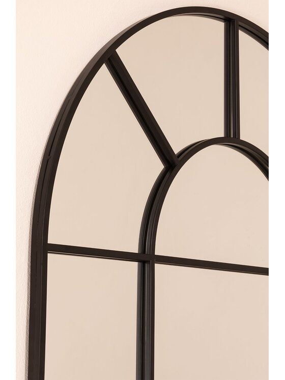 MIAhome MIAhome Lustro okno metalowe czarne 180x80 cm Czarny