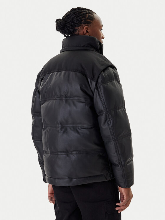 BOSS Boss Шкіряна куртка Jolam 50522219 Чорний Relaxed Fit