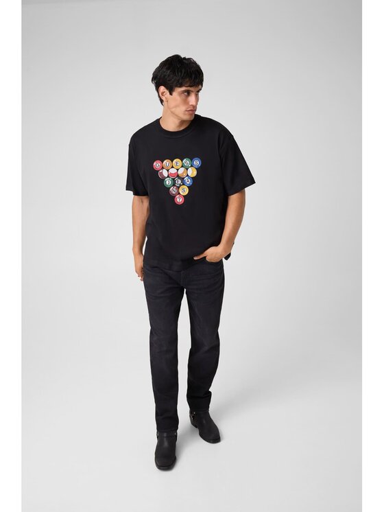 Guess Jeans Guess Jeans T-Shirt 184116 Czarny Classic Fit