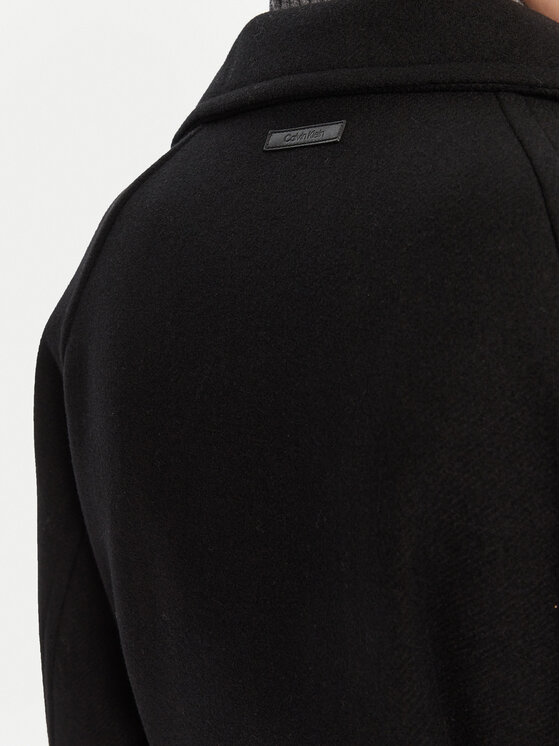 Calvin Klein Calvin Klein Vuneni kaput LV044D557G Crna Regular Fit