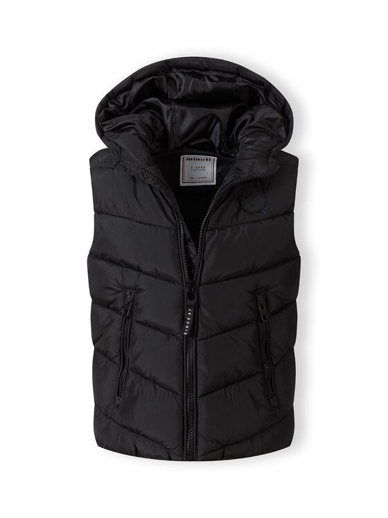 minoti minoti Kamizelka 33GILET503 Czarny Regular Fit