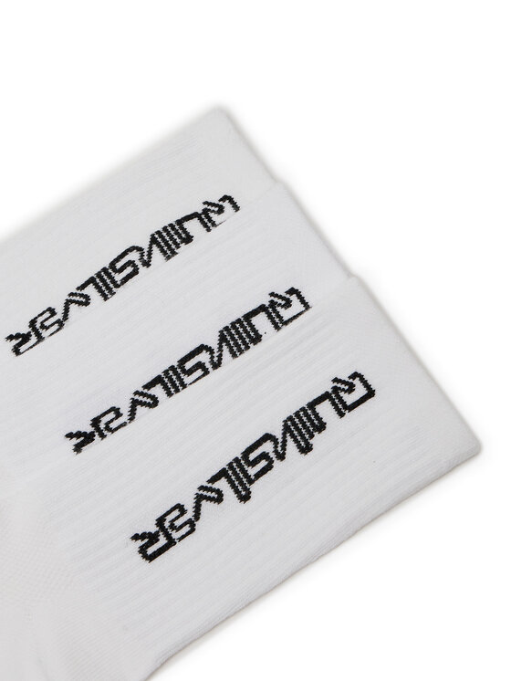 Quiksilver Quiksilver Набір 3 пар високих чоловічих шкарпеток AS_QUIKSILVER_100W_SS25 (3-PACK) Білий