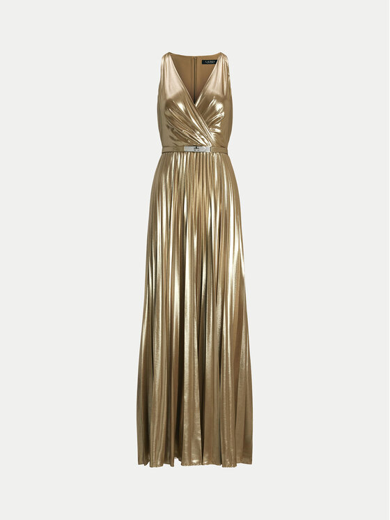 LAUREN RALPH LAUREN LAUREN RALPH LAUREN Večerna obleka 253963634001 Zlata Slim Fit