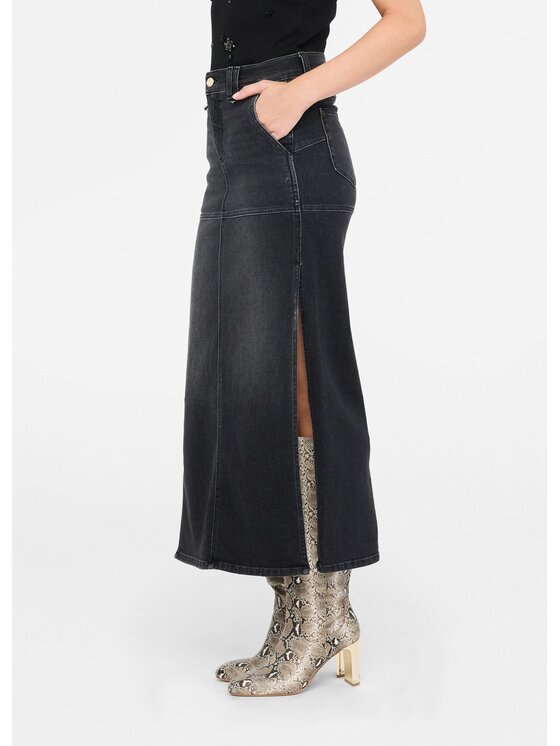 Liu Jo Liu Jo Gonna di jeans UF5129D026987463 Nero Regular Fit