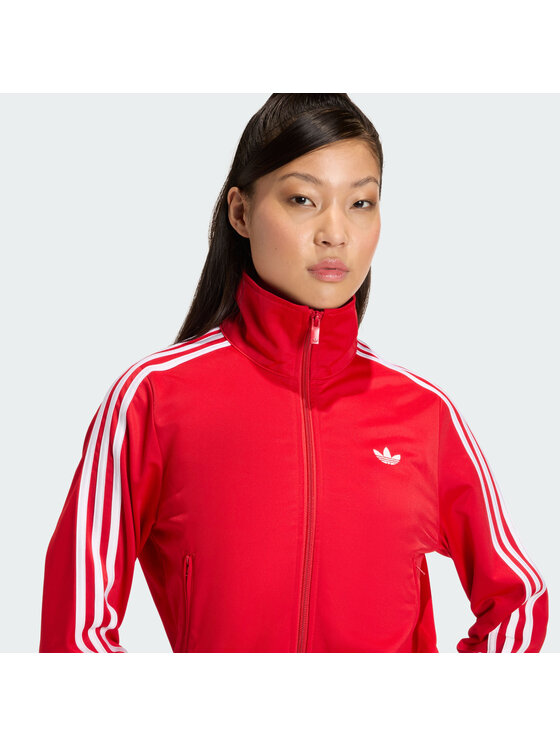 adidas adidas Džemperis ar kapuci Firebird Classic KQ6529 Sarkans Regular Fit