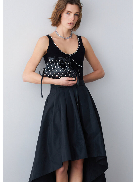 Liu Jo Liu Jo Spódnica midi PA6041T857822222 Czarny Regular Fit