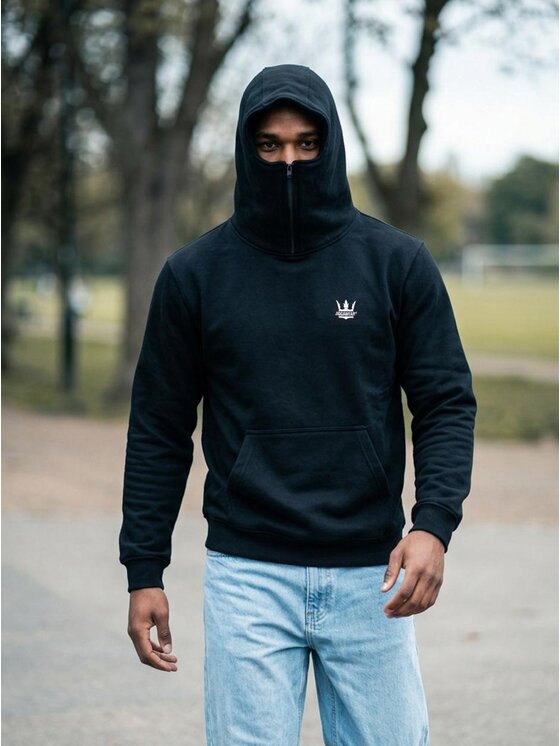 Jigga Wear Jigga Wear Bluza MASKA DRILL NINJA 132703 Czarny Regular Fit