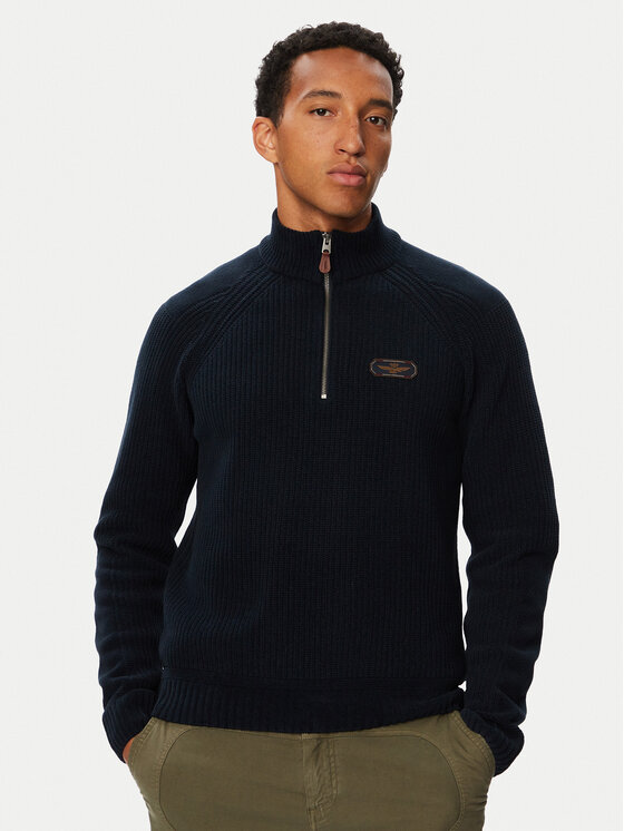 Aeronautica Militare Aeronautica Militare Пуловер 262MA1672UL00954 Тъмносин Regular Fit