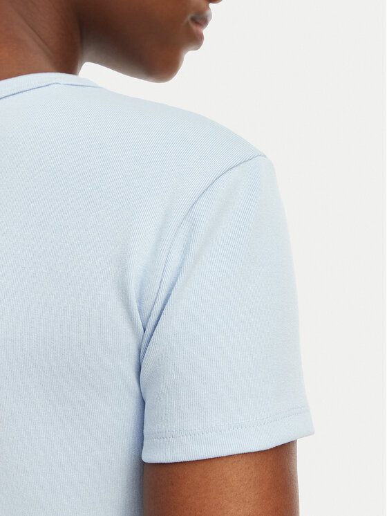 HUGO HUGO T-krekls Delanor 50512000 Gaiši zila Slim Fit