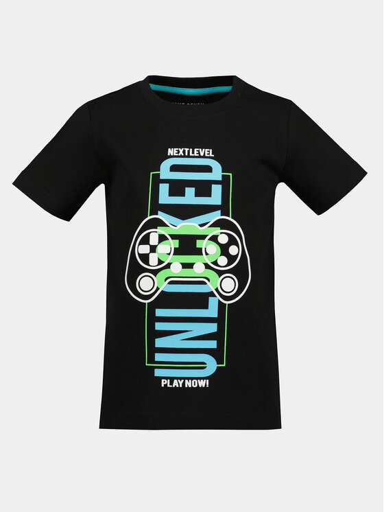 Blue Seven Blue Seven Тишърт 802305 X Черен Regular Fit