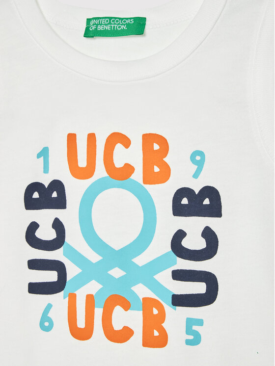 United Colors Of Benetton United Colors Of Benetton Top 3I1XGH002 Biały Regular Fit