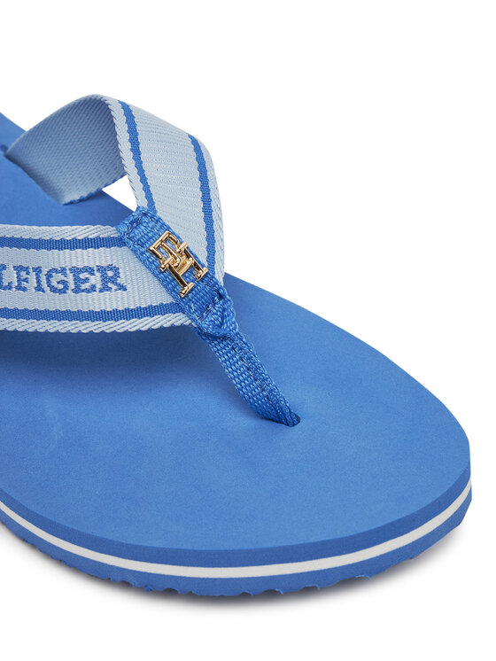 Tommy Hilfiger Tommy Hilfiger Джапанки Hilfiger Webbing Beach Sandal FW0FW08515 Син