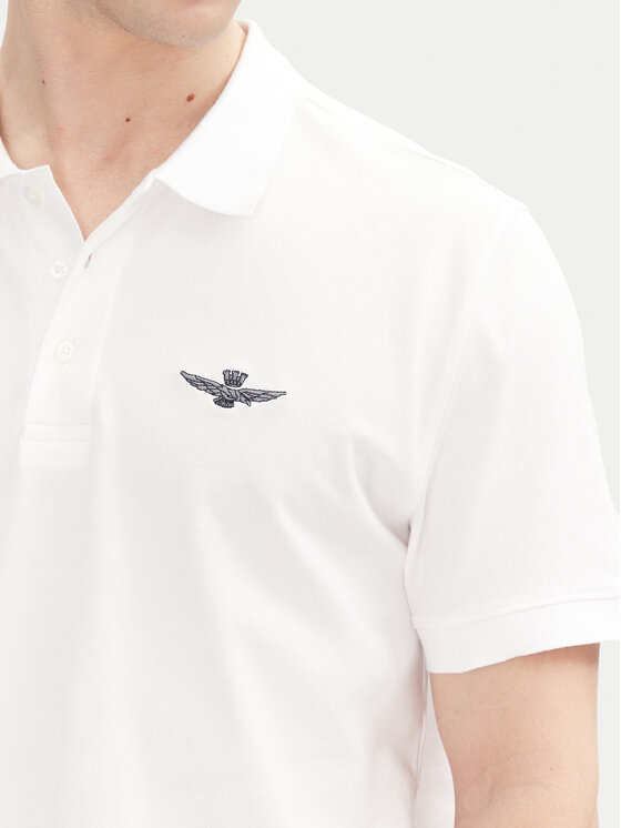 Aeronautica Militare Aeronautica Militare Polo majica 251PO1843P191 Bela Regular Fit