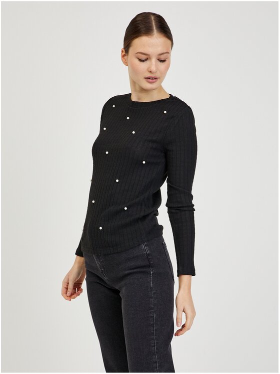 Orsay Orsay Sweter 180200-660000__L Czarny Regular Fit