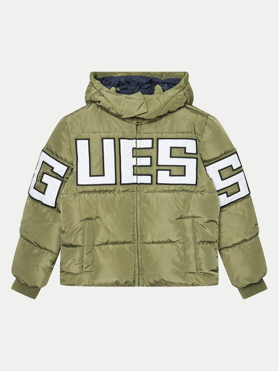 Guess Giubbotto piumino L4BL04 WB240 Verde Regular Fit, taglia : 12Y