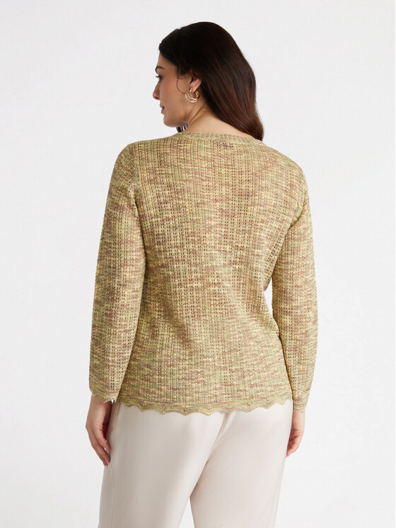 Fiorella Rubino Fiorella Rubino Cardigan M572L007944N0S5 Beige Regular Fit