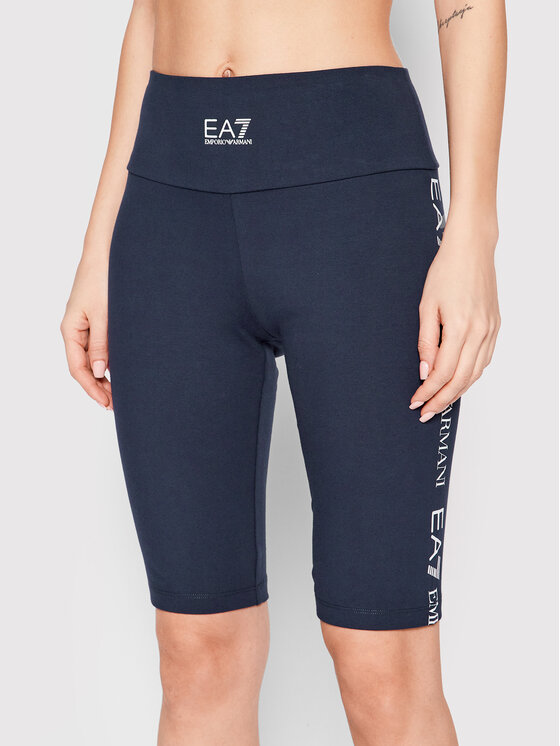 EA7 Emporio Armani Cyklistické šortky 3LTS61 TJ01Z 1554 Tmavomodrá Slim Fit
