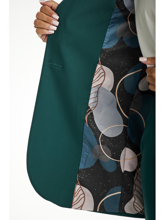 Awama Awama Giacca da abito A676 Verde Basic Fit