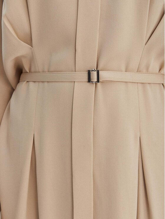 BOSS BOSS Hemdkleid Dolala 50552373 Beige Relaxed Fit