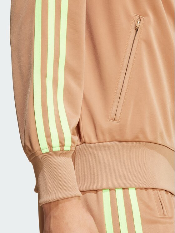 adidas adidas Bluza Adicolor Classic Firebird Loose Brązowy Loose Fit
