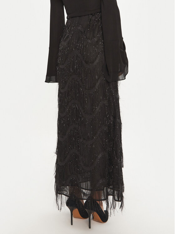 Bruuns Bazaar Bruuns Bazaar Maxi szoknya Ajwa BBW4196 Fekete Regular Fit