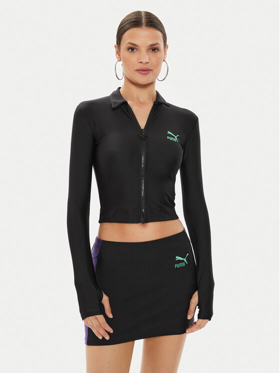 Puma Puma Majica dugih rukava DUA LIPA 536633 Crna Slim Fit