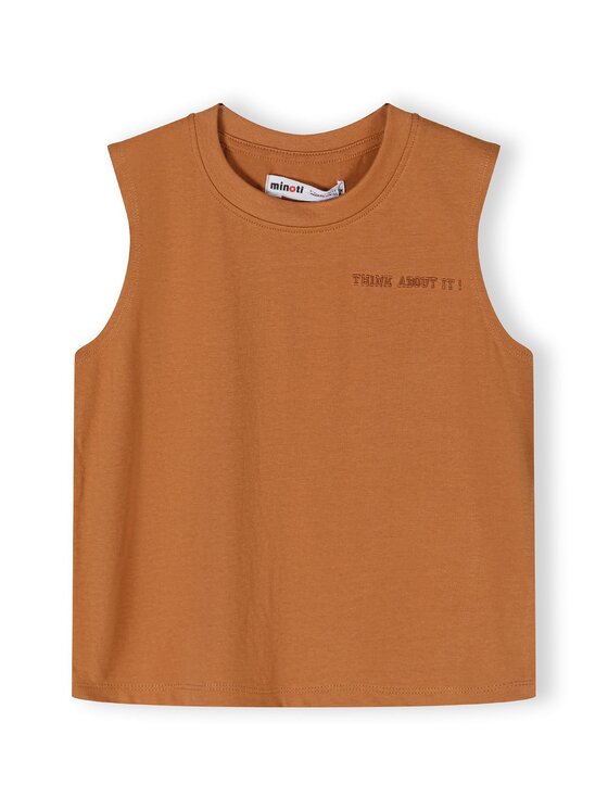 minoti minoti T-Shirt 23fleece115 Brązowy Regular Fit