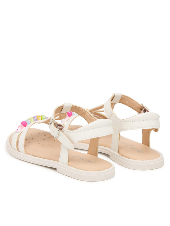 Geox Geox Сандали Jr Sandal Karly J6535H 000BC C1000 S Бял