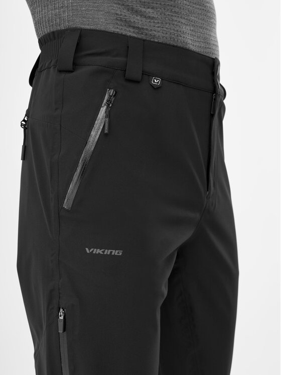 Viking Viking Spodnie materiałowe Trek Pro 2.5 Czarny Regular Fit