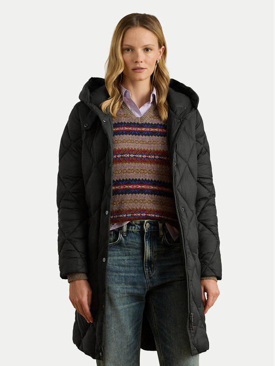 LAUREN RALPH LAUREN LAUREN RALPH LAUREN Pehelykabát 297P04087001 Fekete Regular Fit