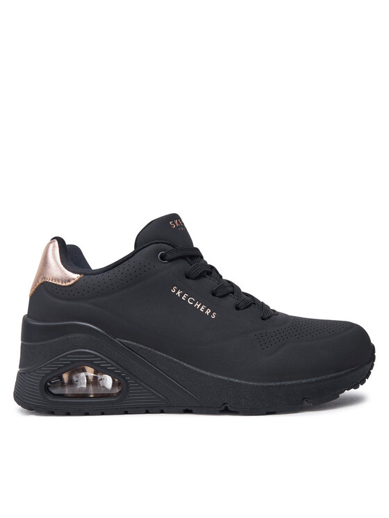 Skechers Skechers Sneakersy Skechers Uno Wedge - Hi Steps Czarny