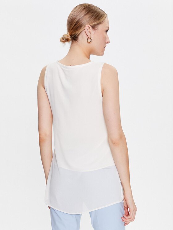 Marella Marella Marškinėliai Isolana 2331610133 Écru Regular Fit